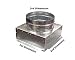 C-Box HVAC Plenum Ceiling Box 12 x 12 x 8 Round-Connects to Vent Register Diffuser