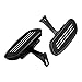 Chrome-Plated Aluminum Streamliner Passenger Footboard Floor Board & Mount Kit Compatible with 1993-2023 Harley Touring Models (Rear Floorboard, Black)