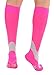 Medical Compression Socks for Women and Men 20-30mmHg Knee High - Graduated Support Medical Compression Stockings for Circulation during Travel, Airplane, Flights - Pink, Medium - A601R