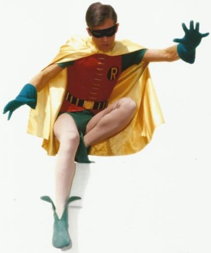 Photographs - Batman 60's Burt Ward as Robin Dick Grayson Jumping Down 8 x 10 Photo