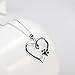 Pet Dog Memorial Gifts Sterling Silver Puppy Dog Memorial Jewelry for Women Girls, 18
