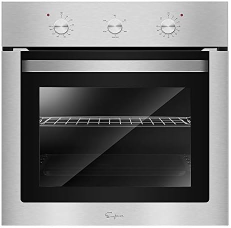 Empava 24" Electric Single Wall Oven 10 Cooking Functions Deluxe 360