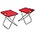 New Multi Function Rolling Cooler Picnic Camping Outdoor w/ Table & 2 Chairs Red