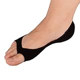 Flammi 3 Pairs Women Summer Peep Toe Socks Hidden Socks Non-slip Heel Grip