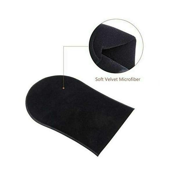 Reusable Self-Tan Application Mitt Self Tanning Glove, Easy Soft No Mess Application, Black (x1 Self Tan Mitt)