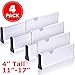 Renobica Adjustable Drawer Dividers Expandable Dresser Organizer Divider Clothes Kitchen Storage Separators Set - Pack of 4 Organizers
