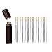 30 Pieces Stitching Needles, Big Eye Embroidery Needles for Hand Sewing, Hand Sewing Needles with Versatile Pear Wooden Needle Case, Large Eye Sewing Needles for Stitching, Sewing, Embroidery