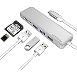 USB C Hub, Letscom Portable USB Type-C Adapter with 3 USB 3.0 Ports and TF/SD Card Reader, for MacBook Pro, Chromebook Pixel, and More