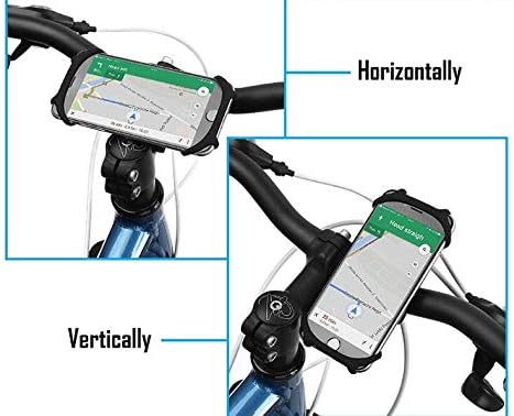 YENVINE Phone Mount for Smartphones: Motorcycle, Bicycle Holder. Mountain Bike Stand. Accessories, Black, 18.75 cubic inches - Image 5