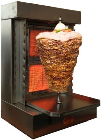 review Spinning Grillers 5 in 1-Shawarma Machine-Gyro Machine-Donar Kebab Machine-Tacos Al Pastor Machine –Backyard Vertical Rotisserie and Kebab Grill- Propane Gas- Non-Commercial- 15lbs Meat Capacity