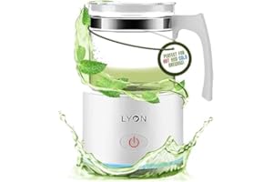Matcha Machine - Electric Matcha Tea & Foam Maker Tea Brewer, One Touch Tea Maker, Hot or Cold Matcha Tea Brewer - Glass Tea 