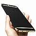 OnePlus 5 Case,Opretty 3 In 1 Ultra Thin and Slim Hard Case Coated Non Slip Matte Surface with Electroplate Frame for OnePlus 5-Black