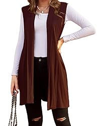 Beyove Long Vests to Wear with Leggings Two Sides