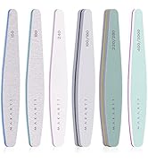 Makartt Nail File and Buffer, 6 Pcs Professional Nail Files for Acrylic Nails Different Double Si...