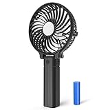 ALLACE Mini Handheld Fan, Desk Fan, Small Personal Portable Stroller Table Fan Speed Adjustable USB Rechargeable Fan by 