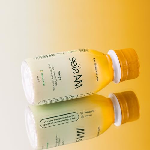 SeizAM Shot Preventivo para la Resaca, Sabor Mango, 100mL (10pack)