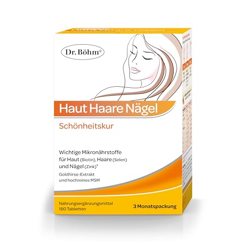 Dr Böhm Haut Haare Nägel mit Biotin, Zink & Selen, 180 Tabletten