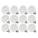 TORCHSTAR 12-Pack 4 Inch LED Recessed Retrofit Downlight, Baffle Trim, Dimmable Retrofit Recessed Lighting with LED Driver, 10W (65W Equiv.), CRI 90, JA8 & Title 24& UL Listed, 655lm, 2700K Soft White