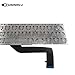 SUNMALL Laptop Keyboard Without Frame and Backlits Compatible with 13-15 Year Apple MacBook Pro A1398 15