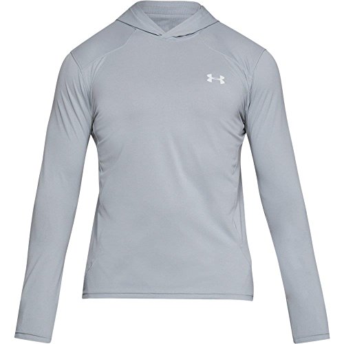 Under Armour Mens Sunblock Hoodie Overcast Gray Elemental Large