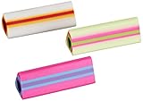 School Smart Triangular Vinyl Pencil Grips - Pack of 25 - Assorted Striped Colors