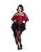 Dreamgirl Women's To Die Over Vampire Costume, Black/Red, Medium