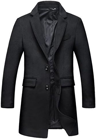 Amazon ビジネスコート メンズ メルトンコート チェスターコート全4色 ウール テーラード ラシャ 紳士服 細身 格好良い メンズコートアウター ロングコート秋冬 ブラック 3xl コート ジャケット 通販