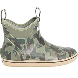 Xtratuf Men's Ankle Deck Boat Fishing Boots, Camo, 9
