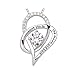 Heart Necklace for Women Pendant - “I Love You to the Moon and Back” Fashion Jewelry - Perfect for Love Gift Birthday Valentines Christmas