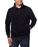 Jachs Mens Cabin Sherpa Fleece Mock Neck Pullover