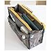 Purse Organizer Insert for Handbags - Nylon Tote Bag Organizer Insert - Handbag Women Travel Makeup Organizer Purse Insert - Phone Pocketbook Passport Wallet with Zipper Cosmetic Travel Bag Insert