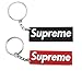 Supreme box logo keychain (1 Red, 1 Black)