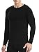 David Archy Men's 2 Pack Long Base Layer Thermal Shirts Underwear Crew Neck Thermal Tops