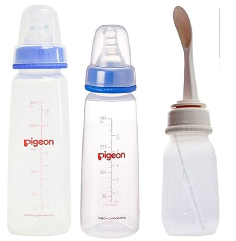 Buy Pigeon Baby Feeding Bottle 240ml With Baby Nipple Bottle 200ml