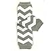 Wrapables Colorful Baby Leg Warmers, Chevron Gray and White,Chevron Gray and White,12 x 3.5 inches