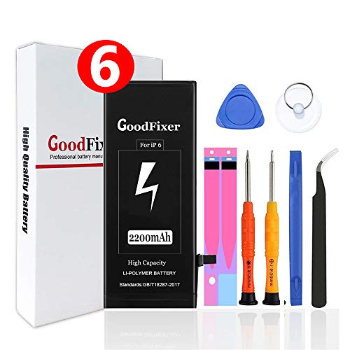 for iPhone Battery Replacement Kit, Not 6Plus,2200mAh High