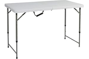 SogesPower 48 inches Folding Table Camping Table BBQ Portable Desk Outdoor Dinner Table Utility Table,CA-SPHP-122CZ