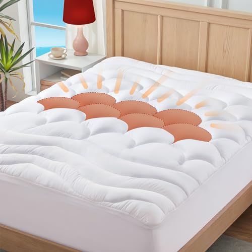 ELVEN HOME King Mattress Pad Pillow Top Cooling