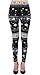 VIV Collection One Size Print Fashion Leggings, Reindeer Snow