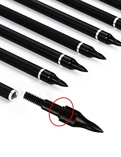 image for PANDARUS Archery 30Inch Carbon Practice Hunting Arrows with Removable 