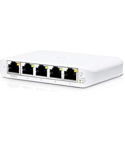 unifi Flex 10 GbE　USW-Flex-XG　ネットワークスイッチ Amazon.com: Ubiquiti UniFi Flex XG : Electronics