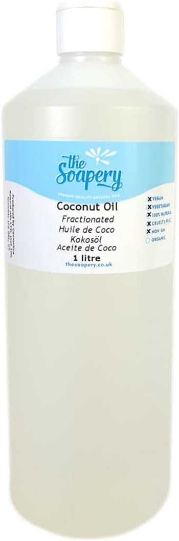 The Soapery Fractionated Coconut Oil 1 Litre - 100% Pure Carrier Oil