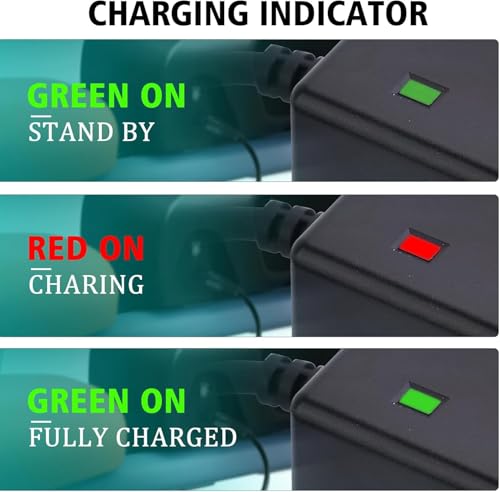 48V Lithium Battery Charger, 54.6V 2A Universal Electric Charger for Ebike Battery, 7-in-1 Charger for Hiboy Titan/Titan Pro /P6 /Jetson Haze/HeyBike/Sondors/Rad Power/Aventon (48V Only)