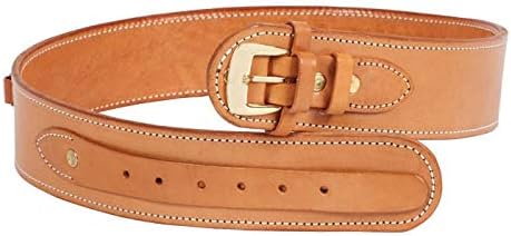 Western Justice Gun Belt, 36-40 Waist.38-Cal Loops, 2.5 Wide, Natural Leather