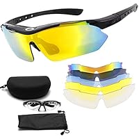 Gafas De Sol Deportivas UV400 Para Ciclismo Para Hombres Y Mujeres, Gris Negro (Normal Grey Lens Black Frame