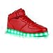 Helen's Pinkmartini 7 Colors Light Up Shoes High Top Sports Sneakers For Boys with led shoelace Red 11 D(M) US