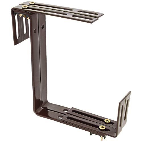 com-four® 4X Blumenkastenhalter für Brüstungen und Balkon-Geländer - Blumenkasten Halterung universal passend und… – Bild 7