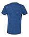 Bella 3005 Unisex Jersey Short Sleeve V-Neck Tee - True Royal Marble, Large