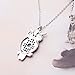 CHUANGYUN Silver-Plated Abalone Shell Colorful Rhinestone Owl Necklace 18'' (Green)