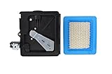 795259 Air Cleaner Primer Base + Air Filter Replaces Briggs & Stratton 792040 691753 496116 224815 Fits Most 122000 Model B & S Engine Mower Craftsman Lawnmower Motor